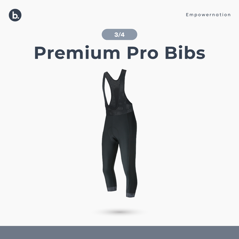 Premium PRO 3/4 Cycling Bibs